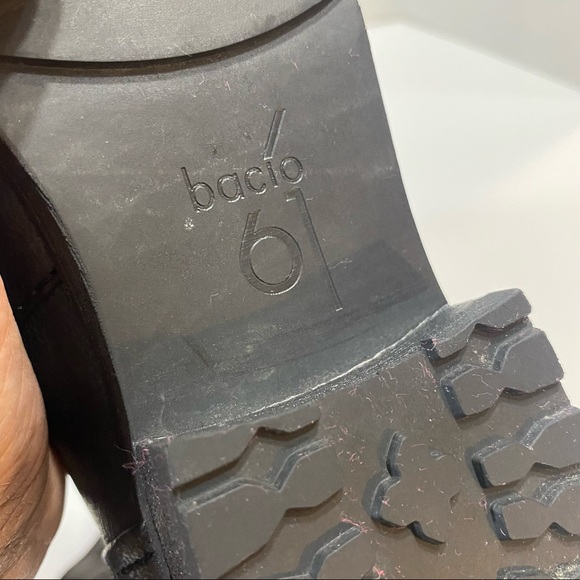 Bacio 61 Prolisso Leather Boots Black Size 9 - Picture 10 of 14